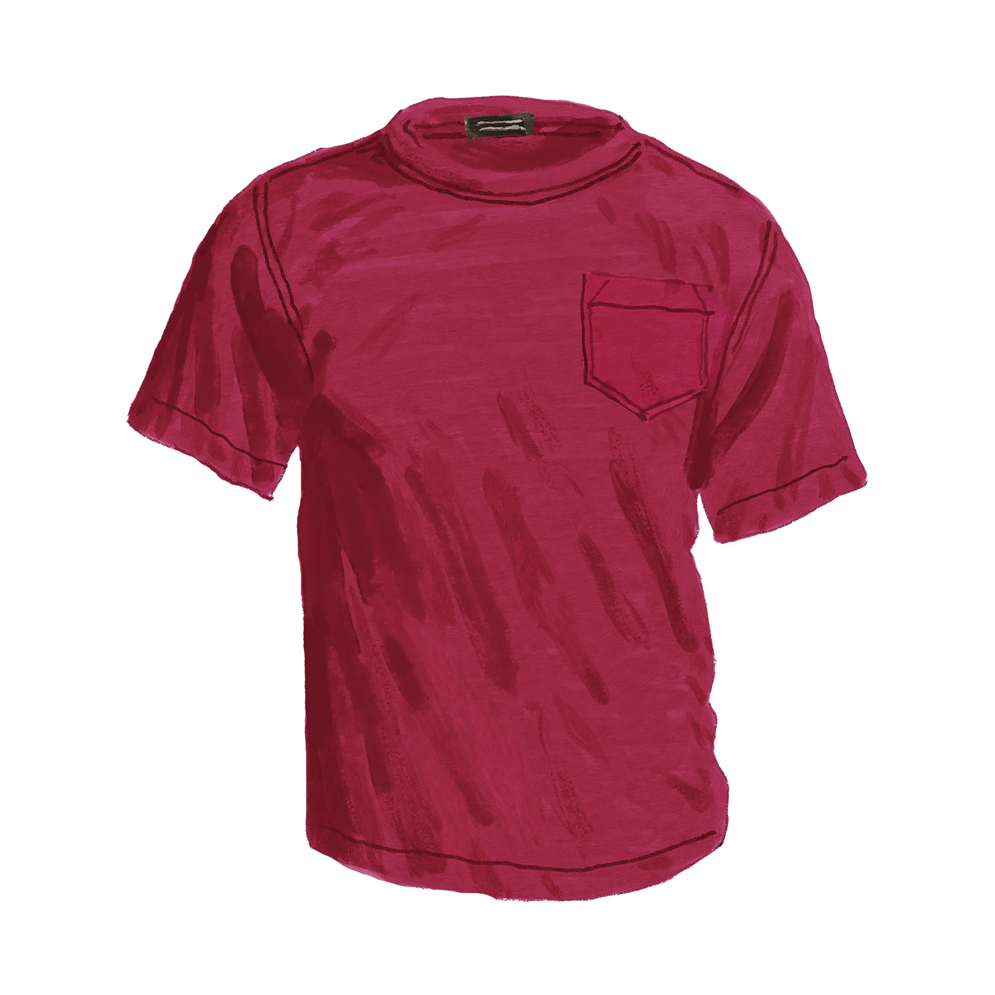 Short Sleeve Vintage T-ShirtCranberry