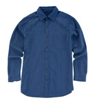 Silk & Cotton Bedford Dobby ShirtIndigo