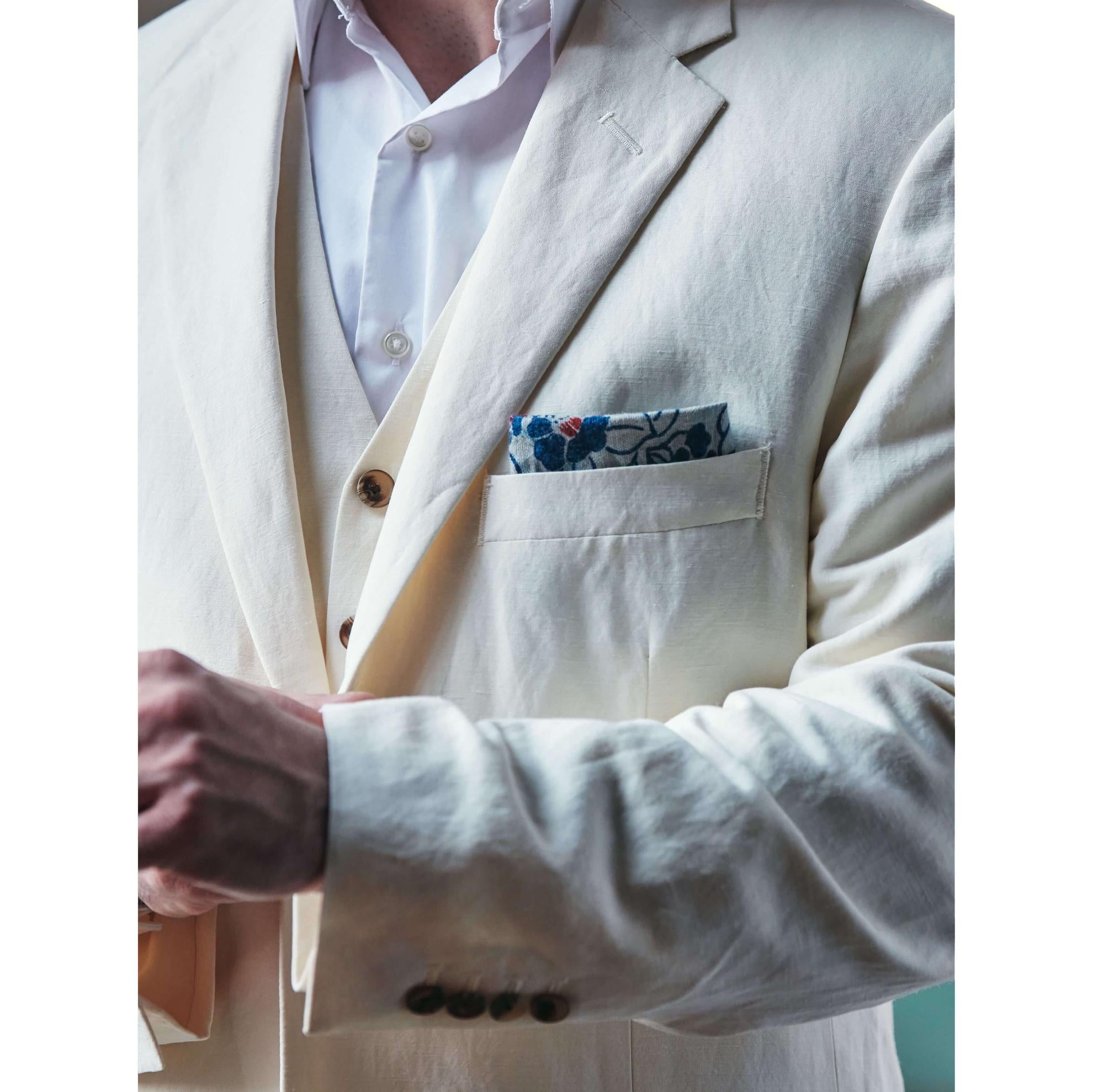 Silk & Linen Suit JacketCream