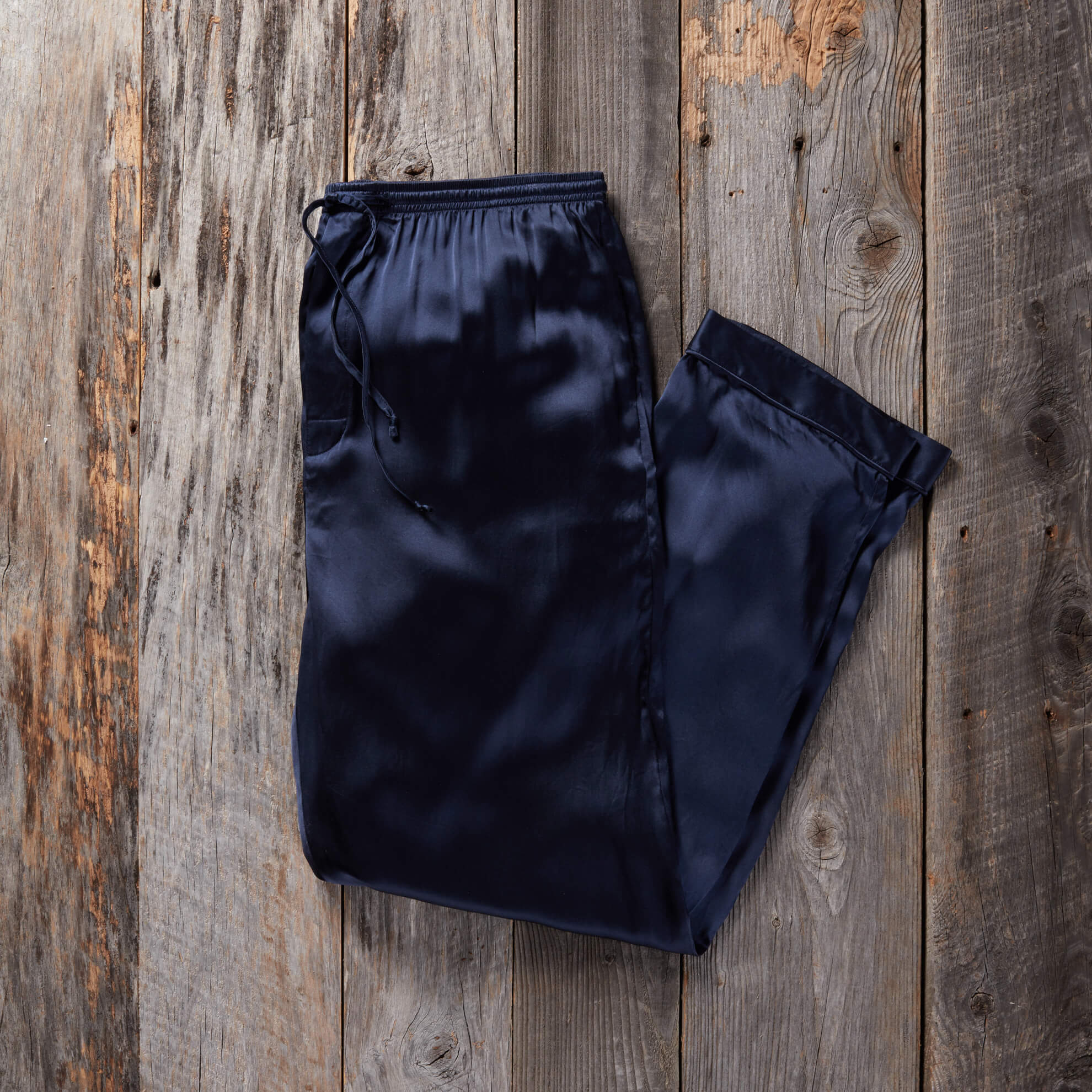 Silk Pajama PantsMidnight Blue