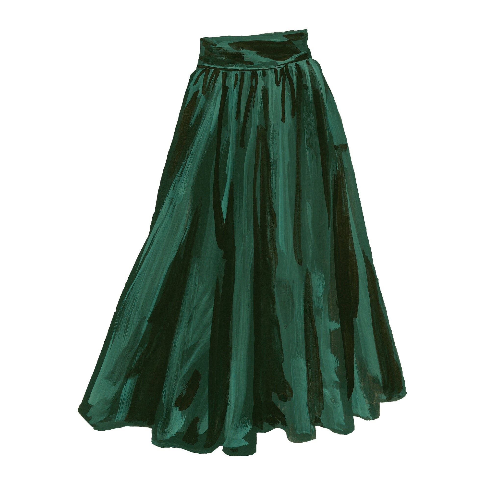 Silk Taffeta Party Skirt