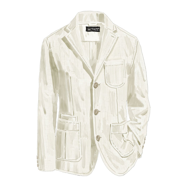 ジャケット・アウター deres 11th collection linen jacket sand spanish-cafe-linen-blazer-