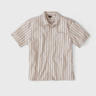 Striped Camp Collar ShirtBrown Stripe