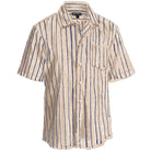 Striped Camp Collar ShirtBrown Stripe