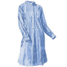 Striped Poplin NightshirtBlue White