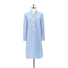 Striped Poplin NightshirtBlue White