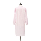 Striped Poplin NightshirtPink White