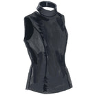 Sultry High - Neck Satin BlouseBlack