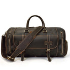 The Bard Weekender | Handmade Leather Duffle BagDark brown
