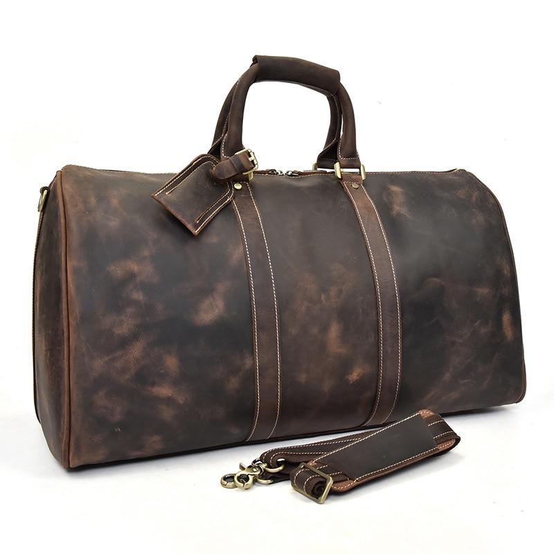The Bjarke Weekender | Handcrafted Leather Duffle BagDark Brown