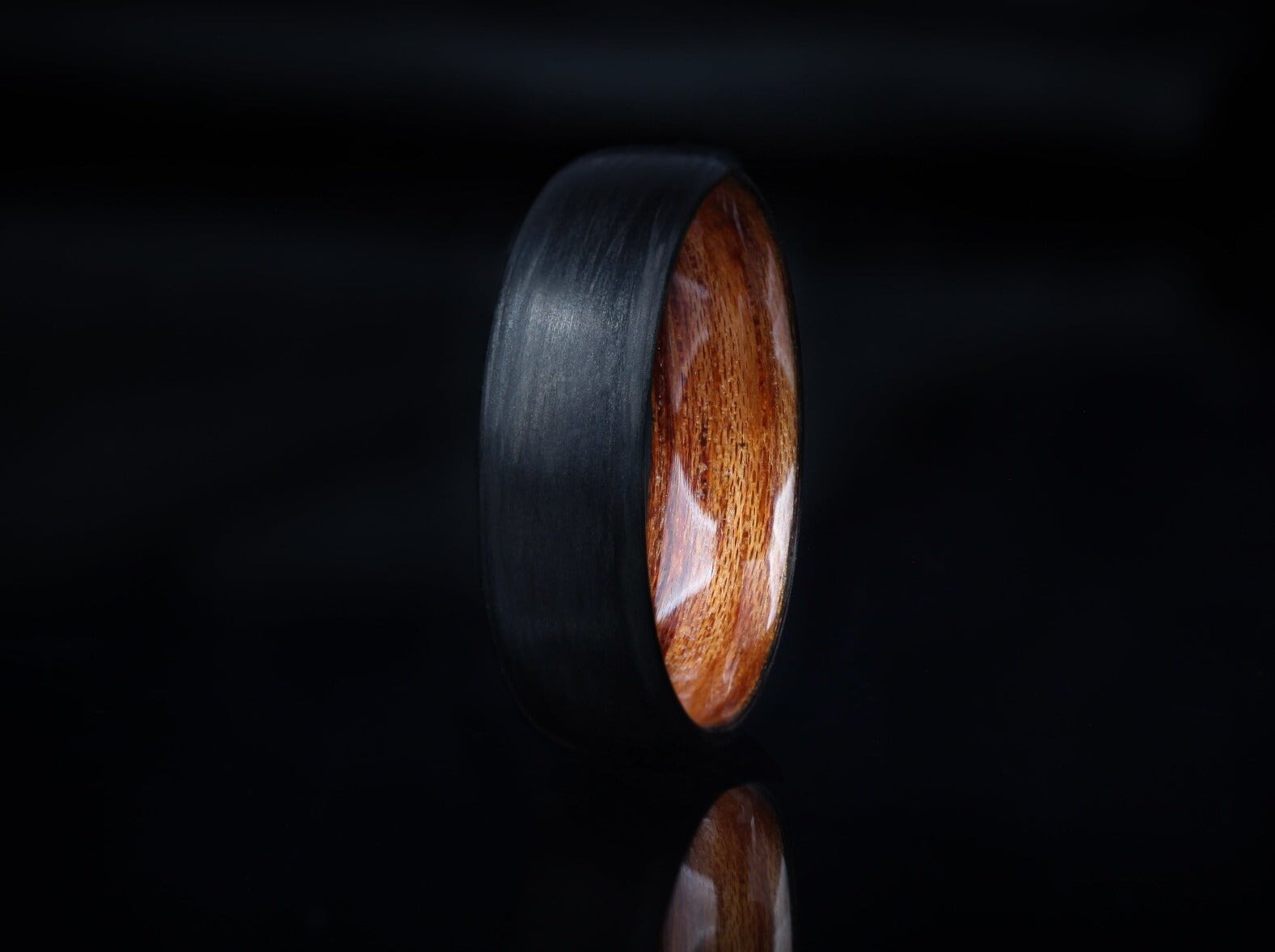 The Carbon Fiber & Bentwood "Utzon" Ring6mm