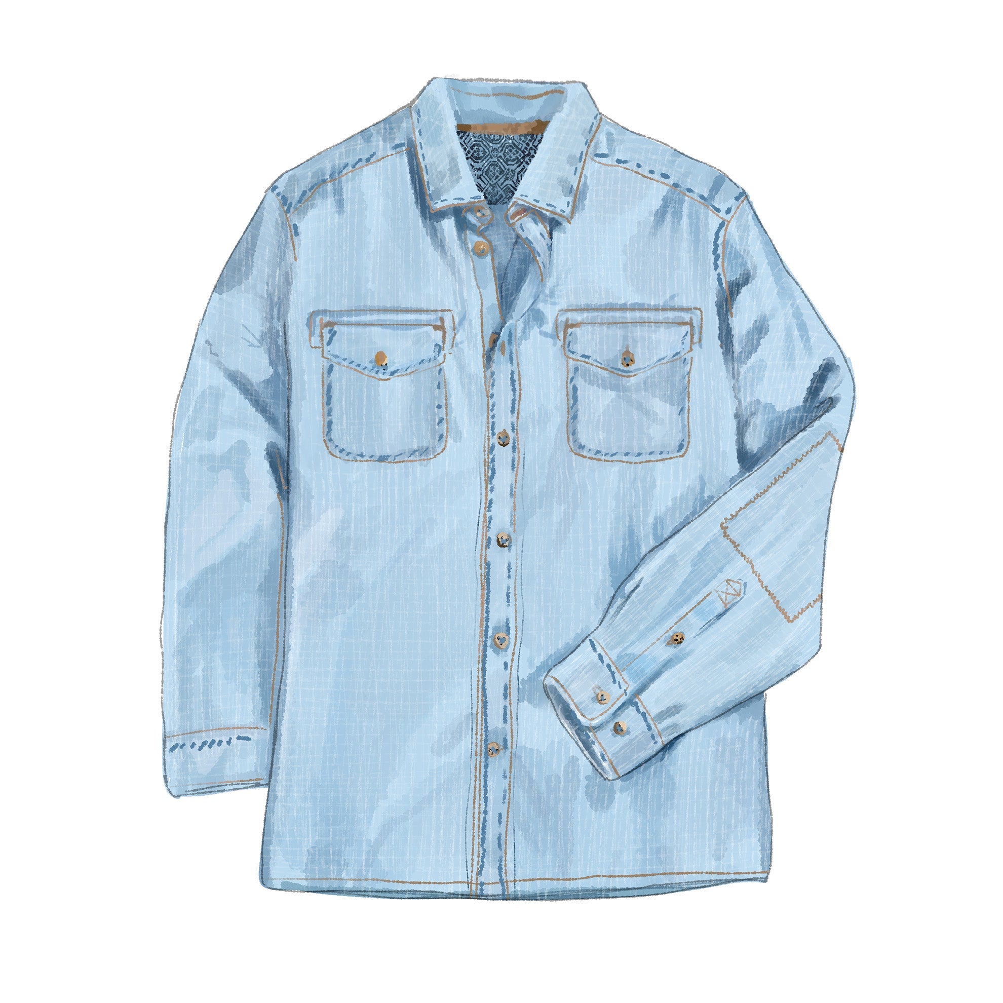 LS Sunset Roper Chambray - The J. Peterman Company