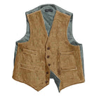 The Front Page Tweed VestMulti Tan