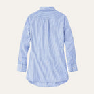The Grown - Up Cotton Poplin ShirtBlue Microstripe
