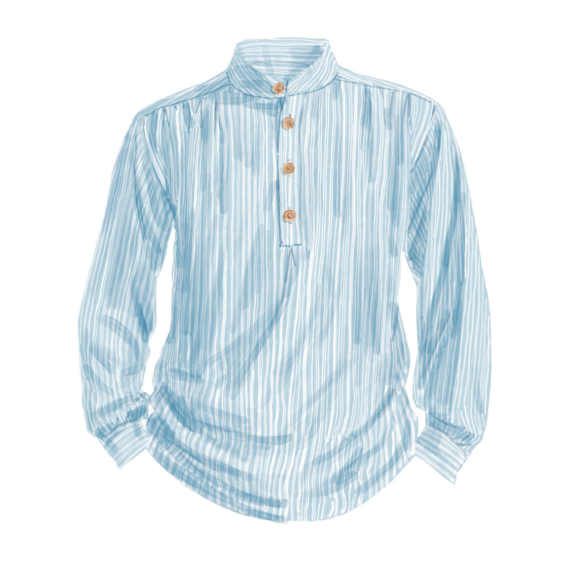 The J. Peterman ShirtBlue White