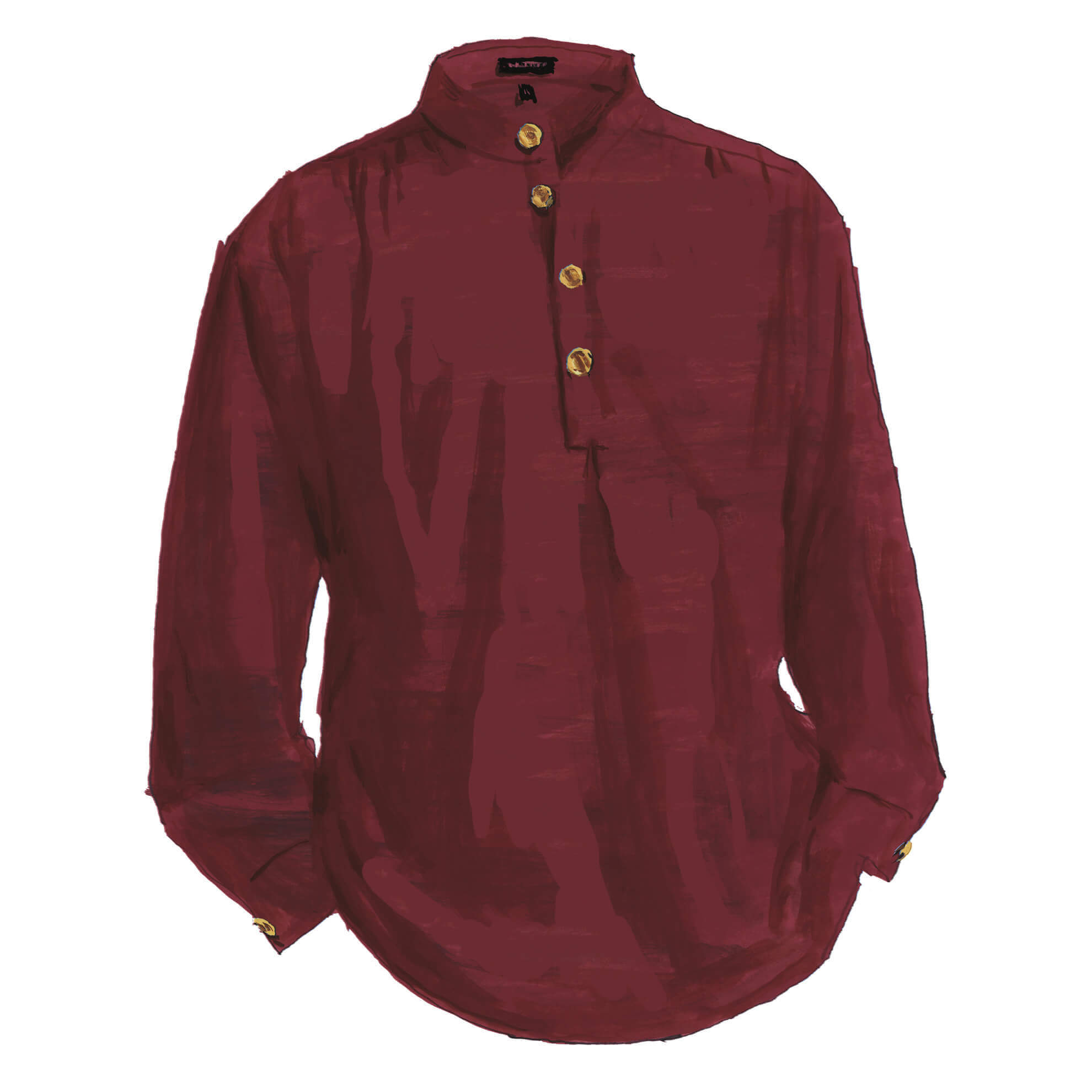 The J. Peterman ShirtBurgundy