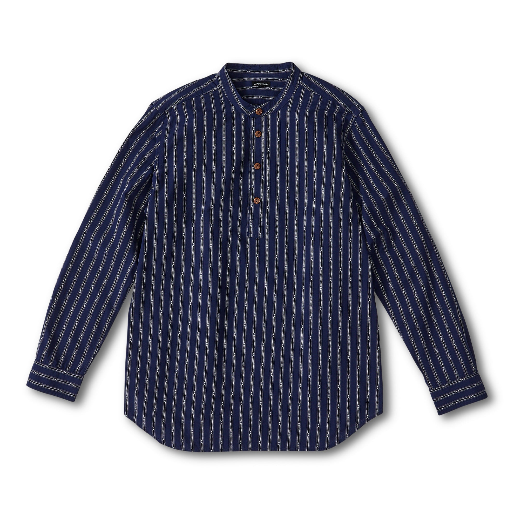 The J. Peterman ShirtDark Navy White