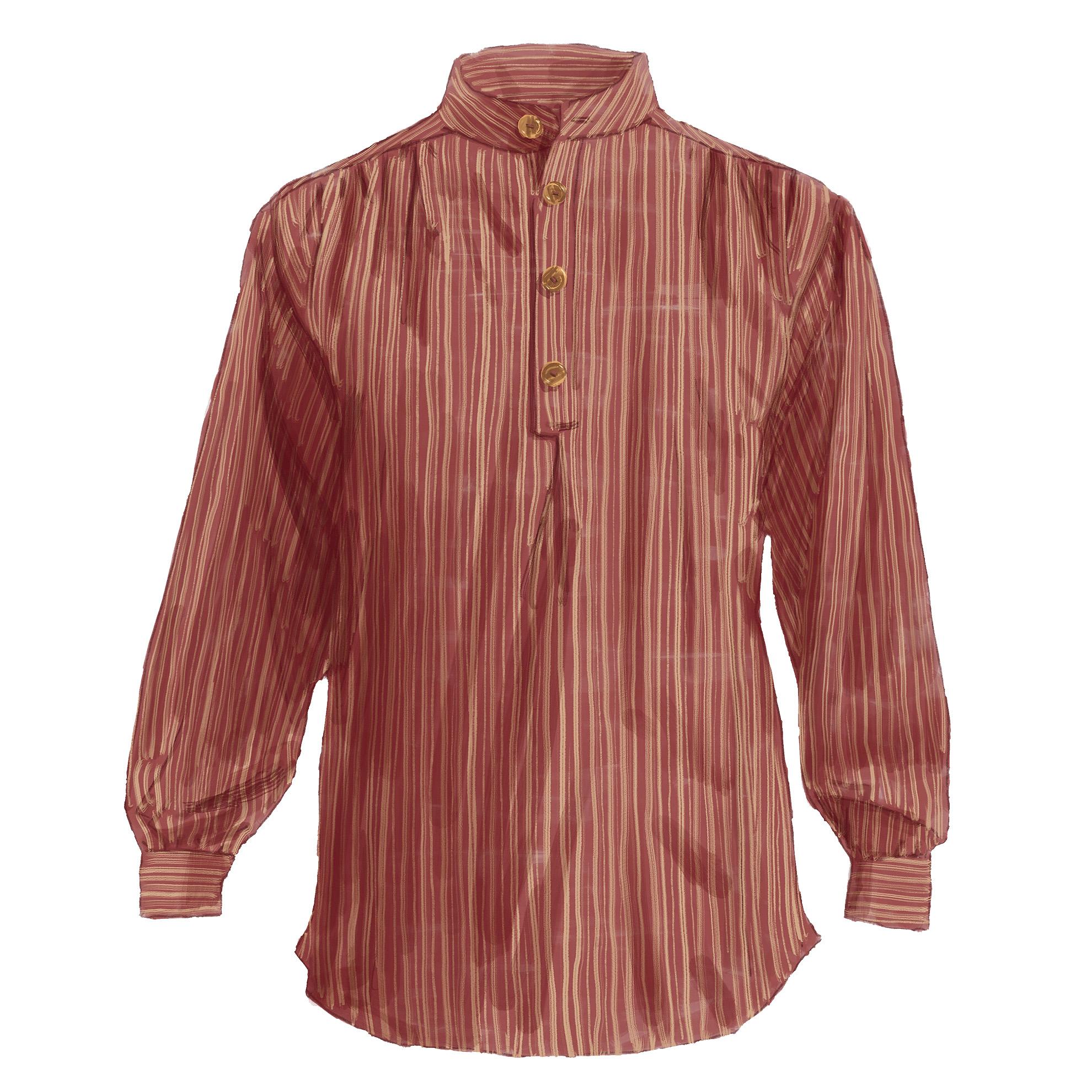 The J. Peterman ShirtRed Tan Stripe