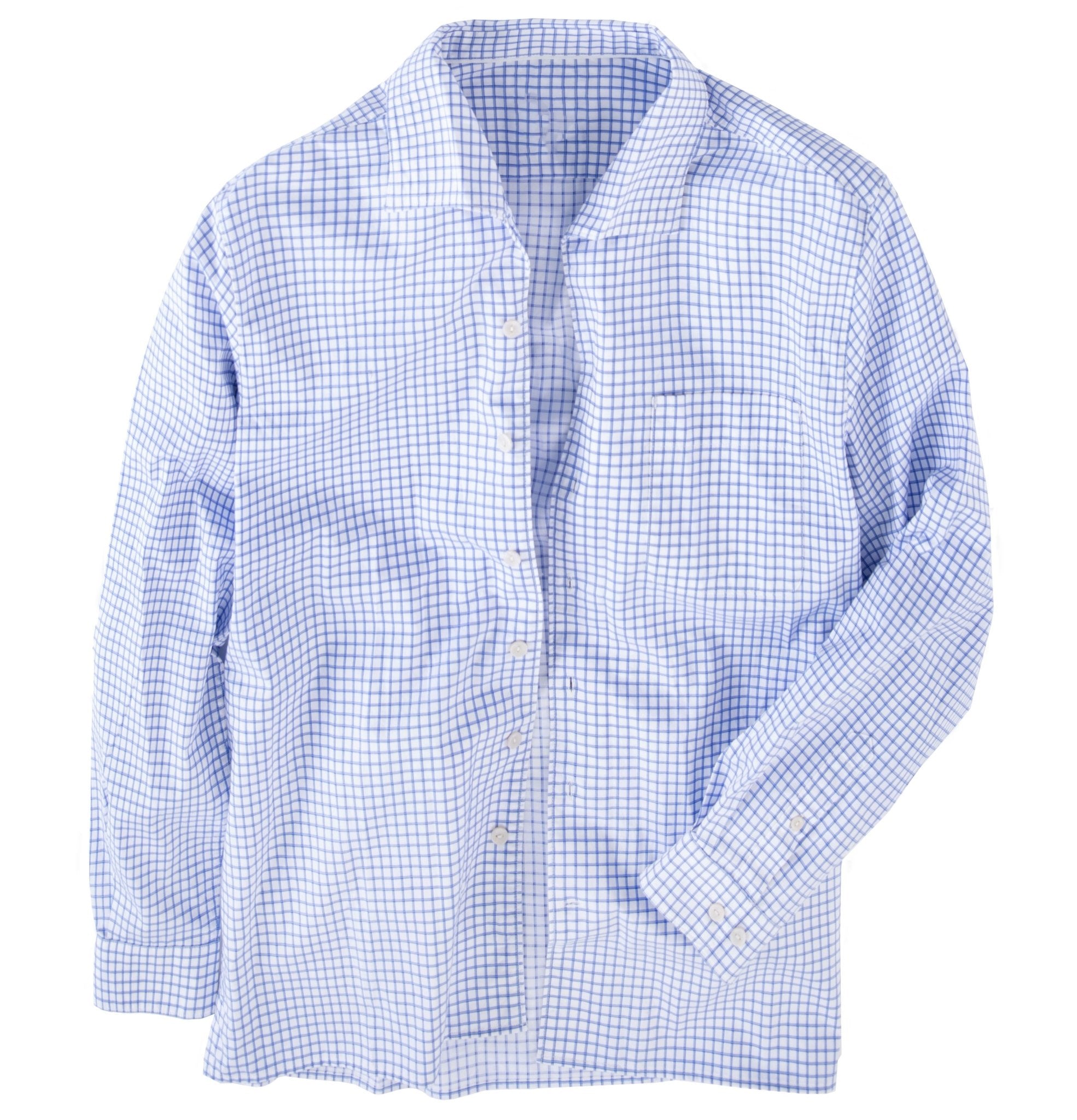 The Lido Collar ShirtBlue Shadow Check