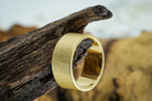 The Minimalist "Kaler" 14k Gold RingEtched (as shown)