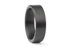 The Minimalist 'Zuna' Brushed Tungsten RingBlack