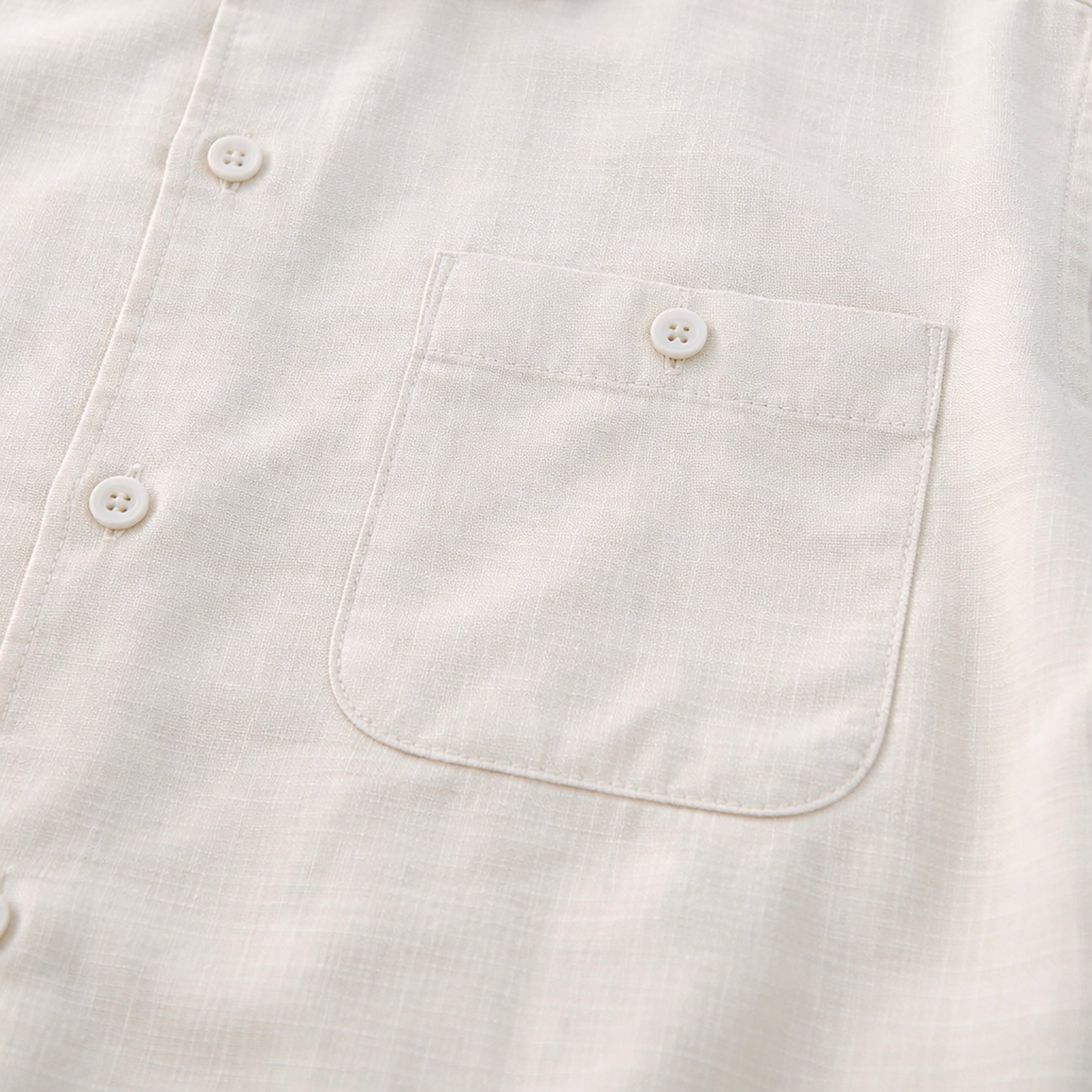 The Piazza Silk Noir ShirtChalk