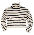 The San Remo Striped TurtleneckNatural Stripe