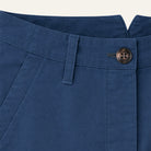 The San Remo Wide Leg Cropped ChinoWashed Navy