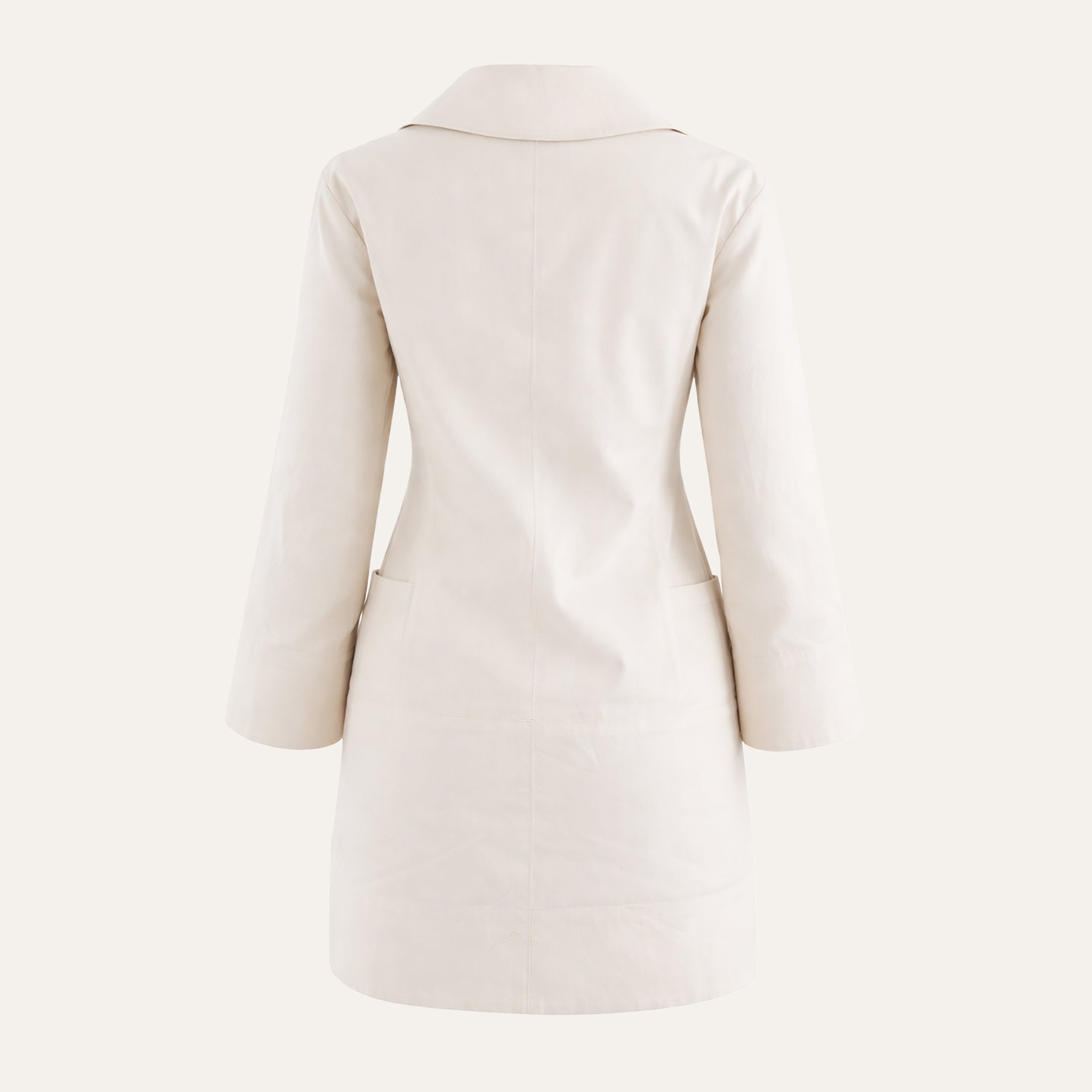 The Time Traveler’s Canvas PeacoatNatural