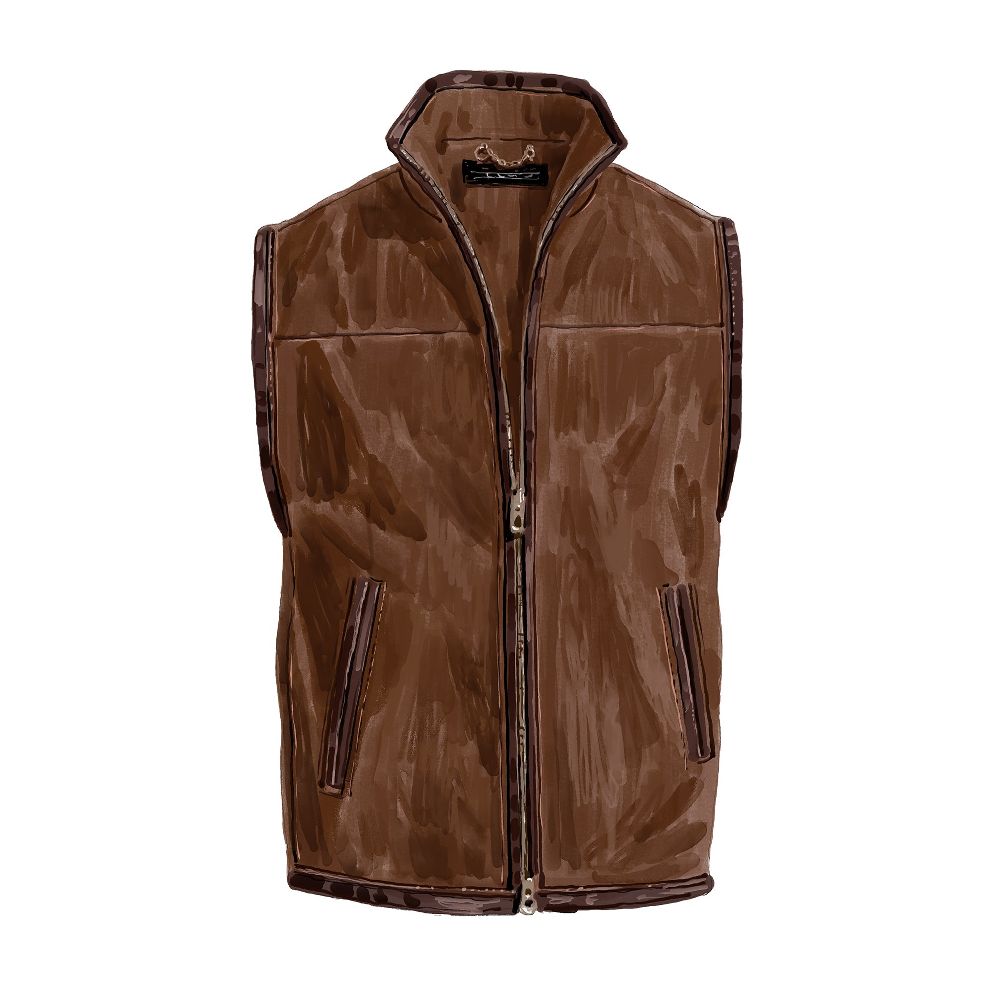 The Top Bid Leather Vest