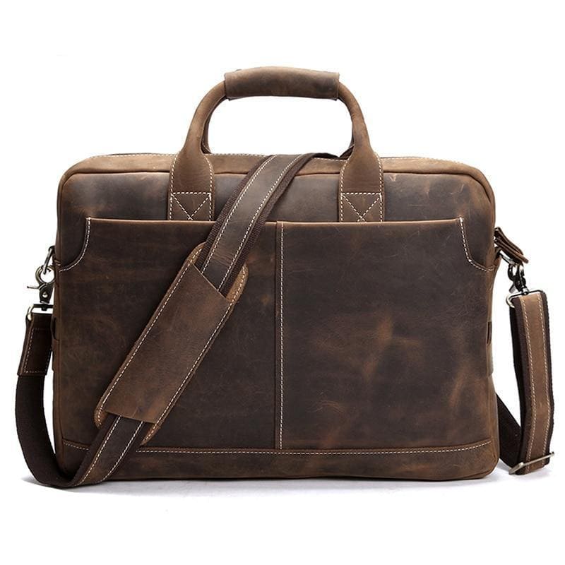 The Welch Briefcase | Vintage Leather Messenger Bag – The J