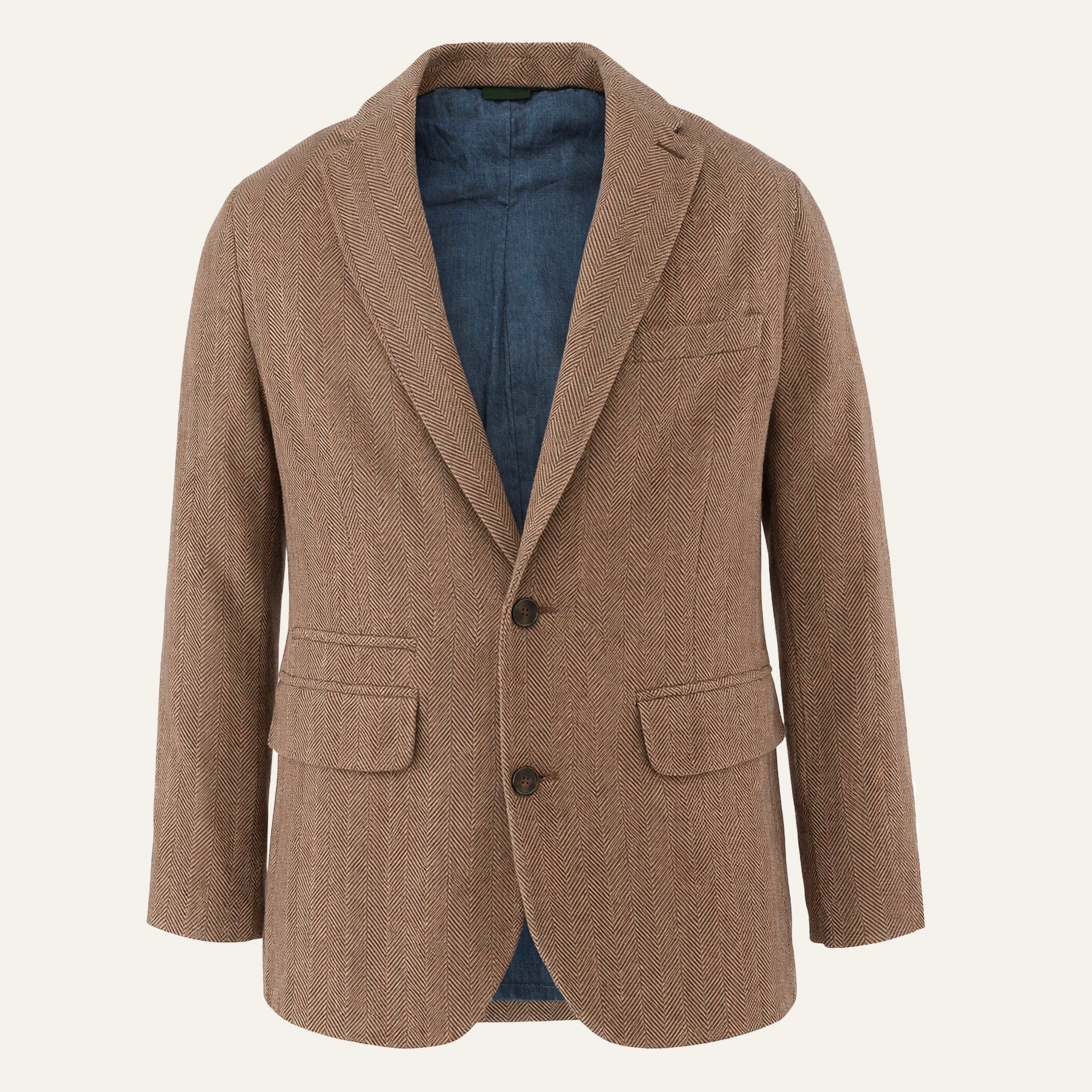 Linen Herrinbone Blazer - The J. Peterman Company