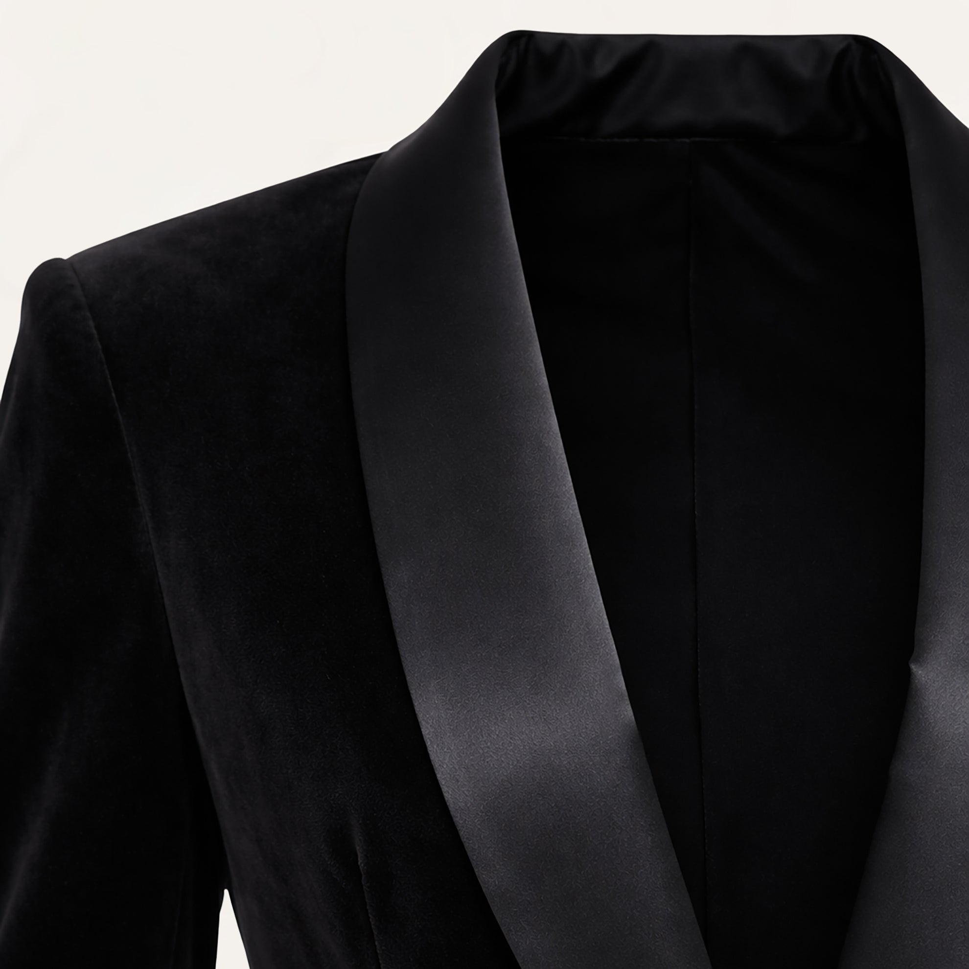 Velvet Tuxedo BlazerBlack