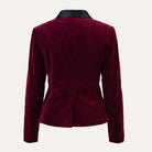 Velvet Tuxedo BlazerBurgundy