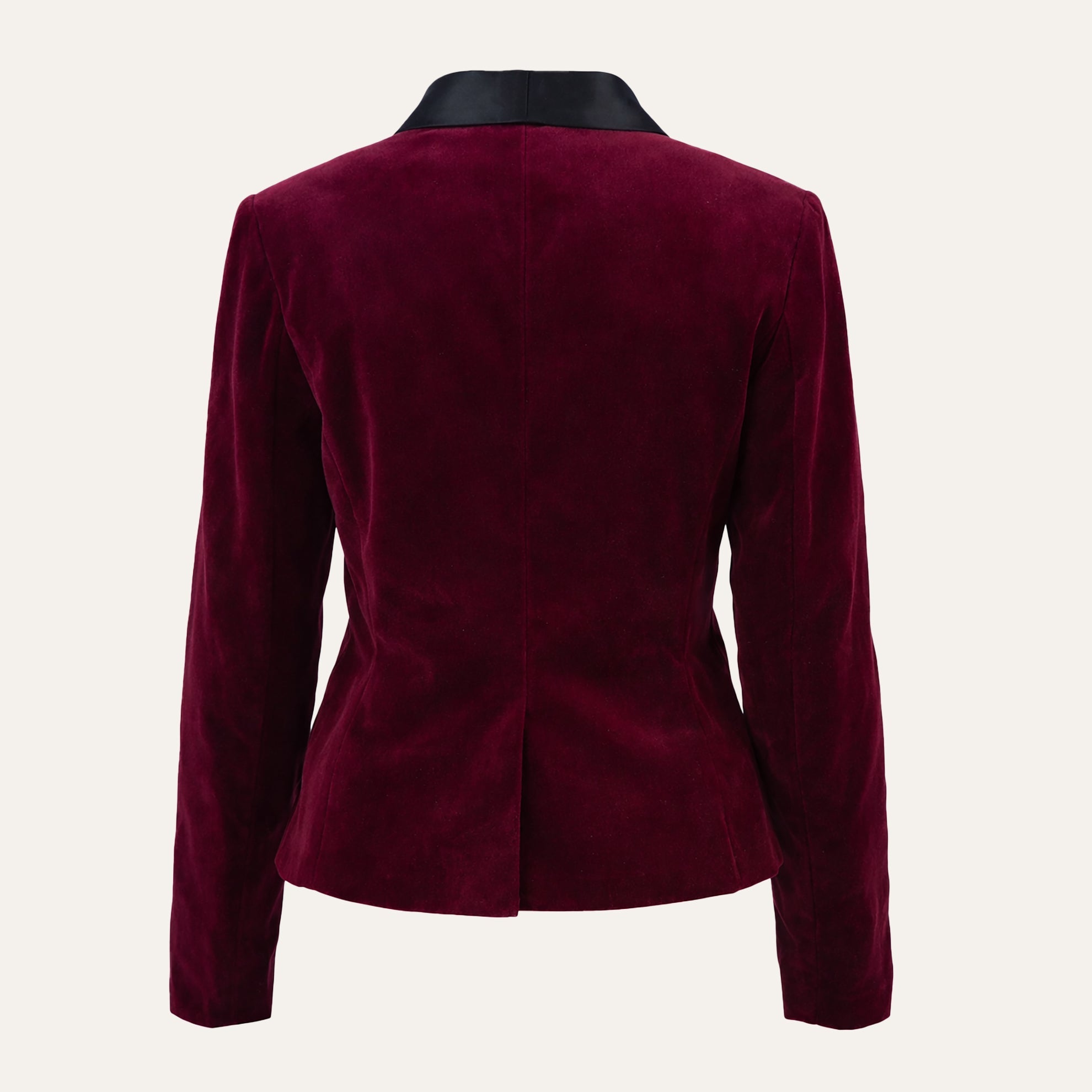 Velvet Tuxedo BlazerBurgundy