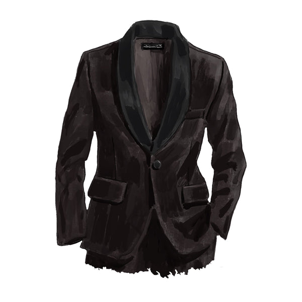 Velvet Tuxedo Jacket - The J. Peterman Company