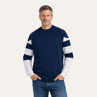 Vintage Football ShirtNavy Heather Grey