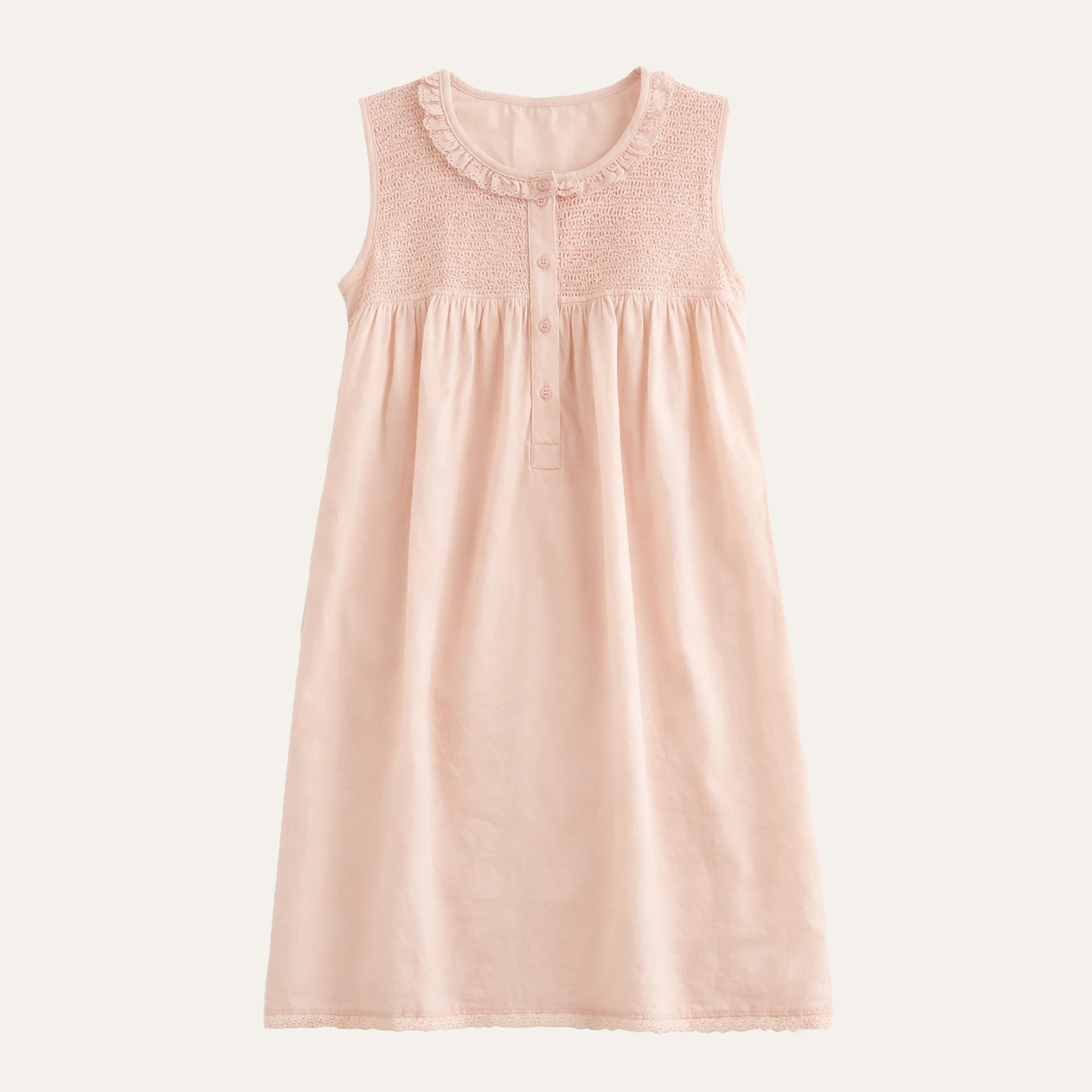 Vintage Smocked NightgownRose Smoke