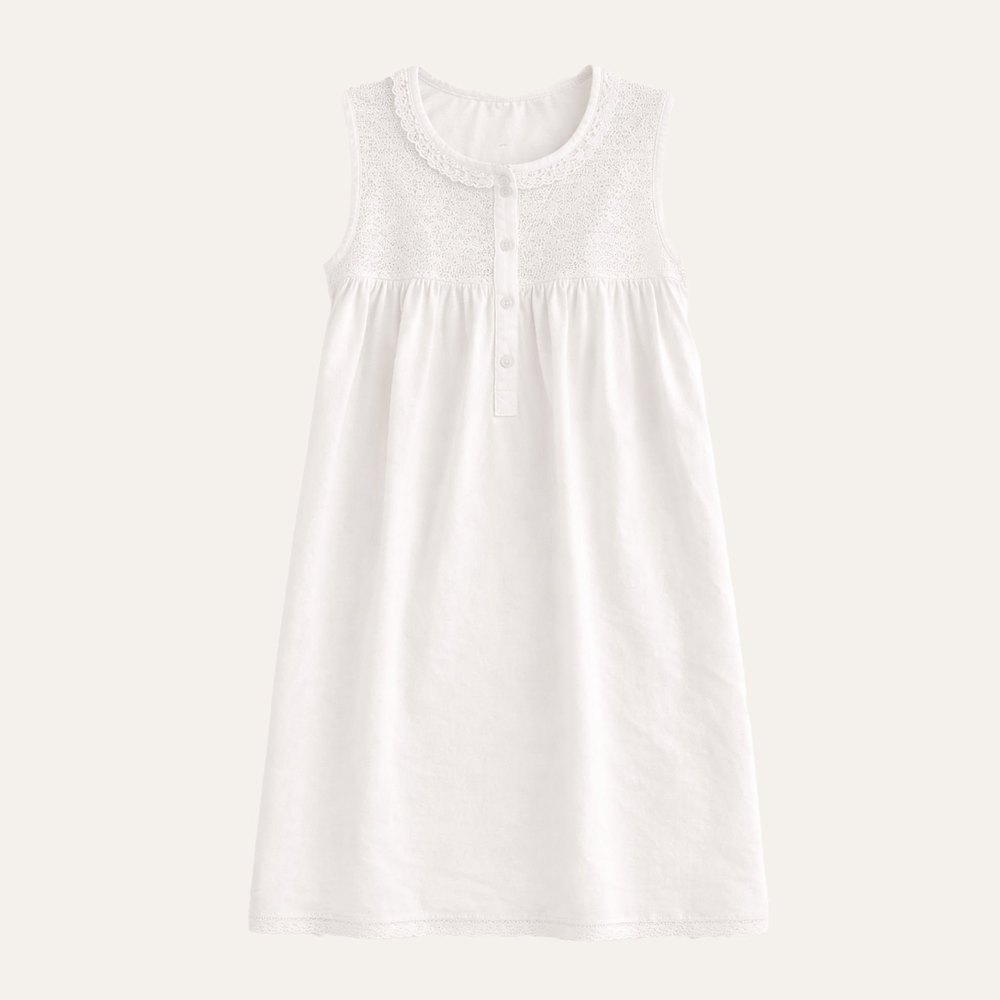 Vintage Smocked NightgownWhite