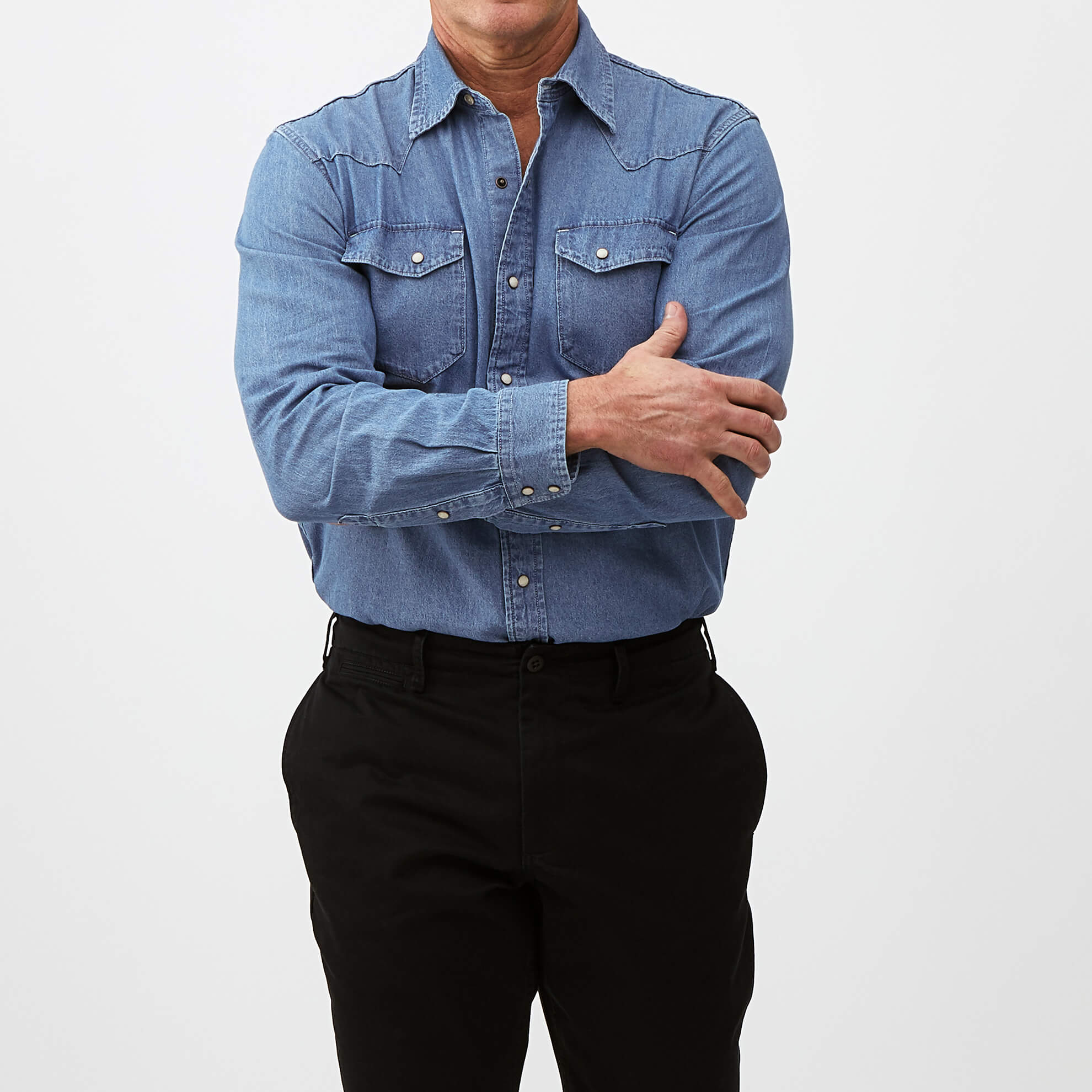 Western Denim ShirtIndigo Wash