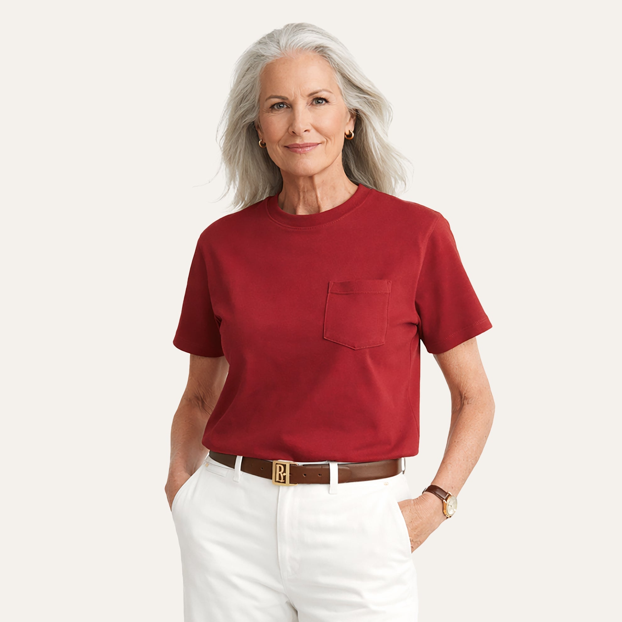 Women's Short Sleeve Vintage T-ShirtCardinal Red