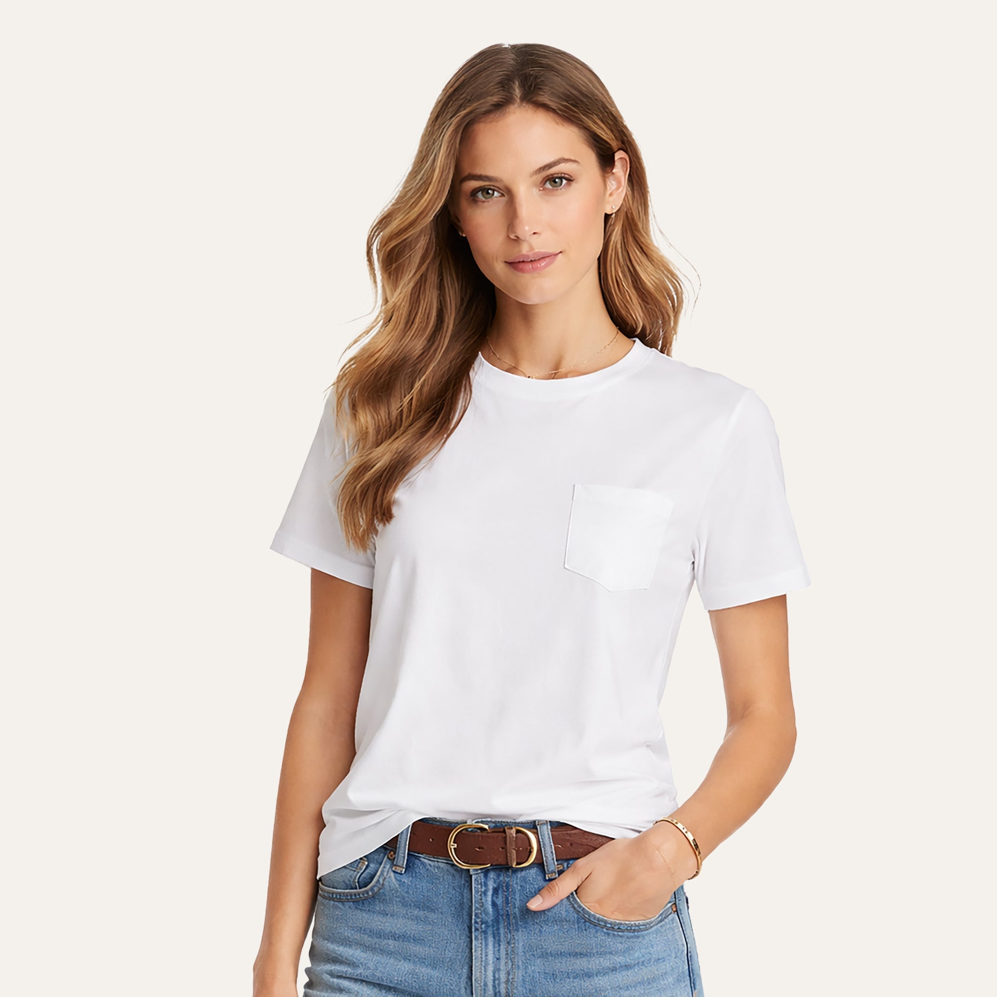 Women's Short Sleeve Vintage T-ShirtWhite
