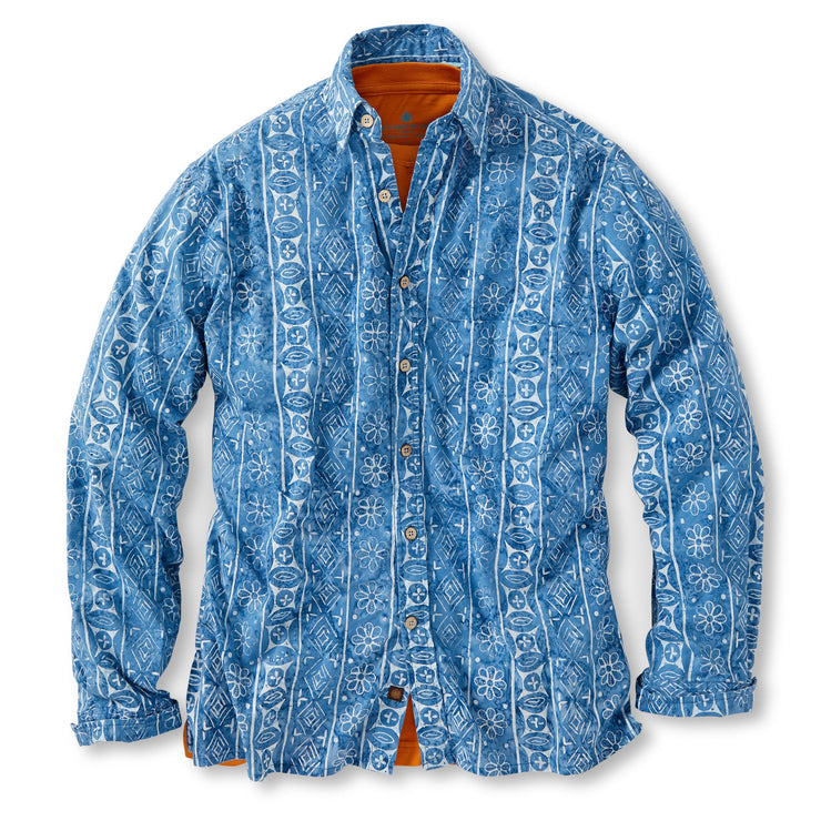 Midigama Blue Batik Shirt