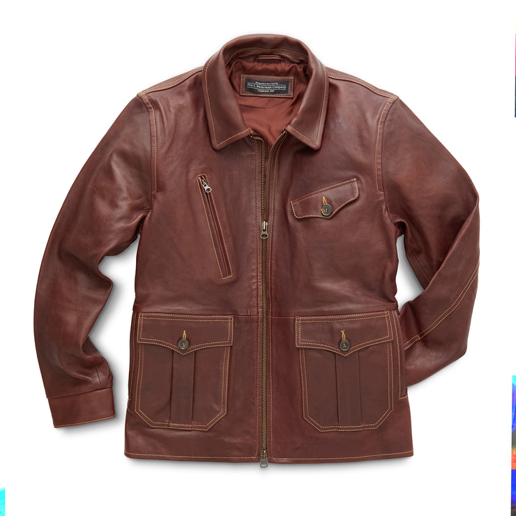 Leather Newsboy Jacket
