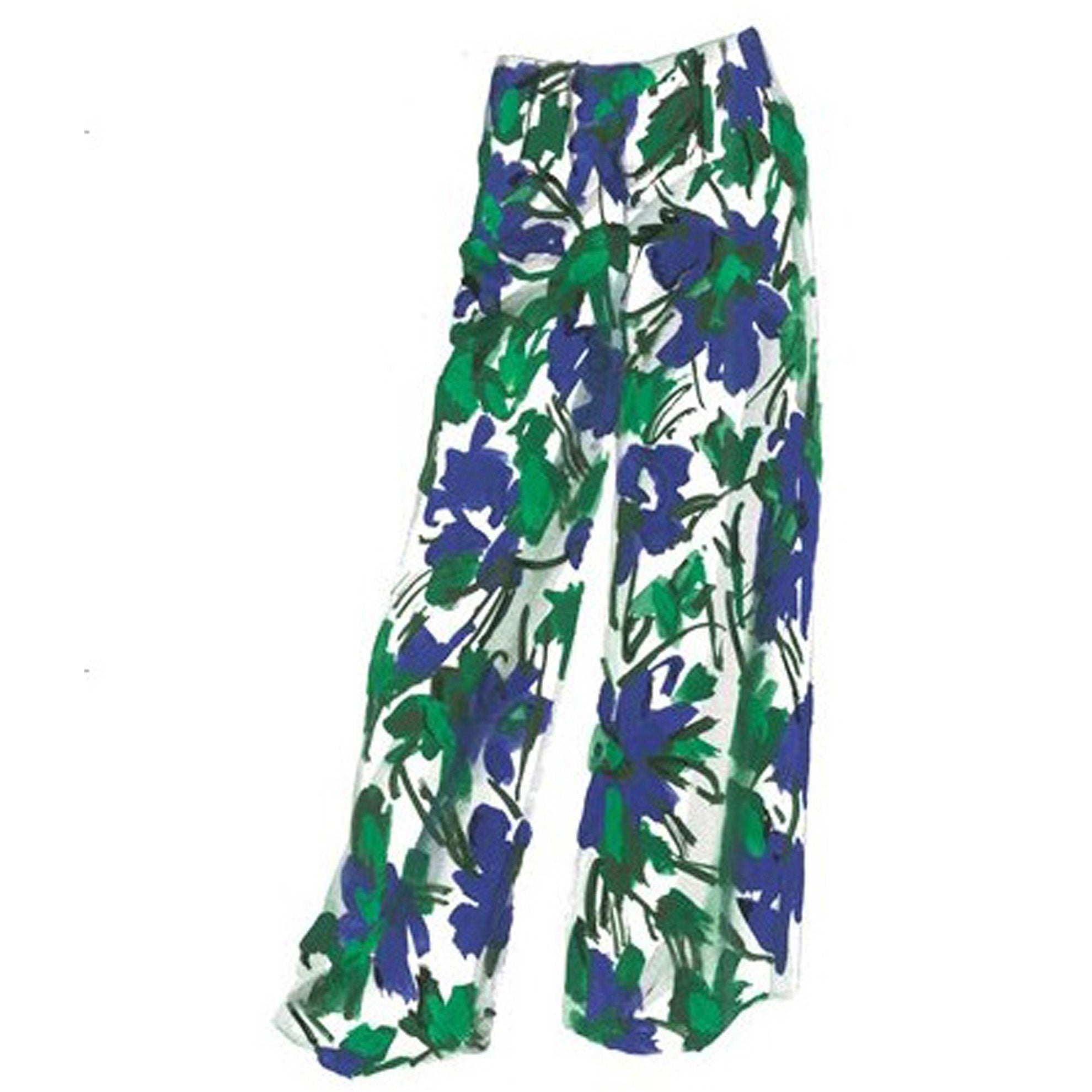 French Palazzo PantWhite Floral