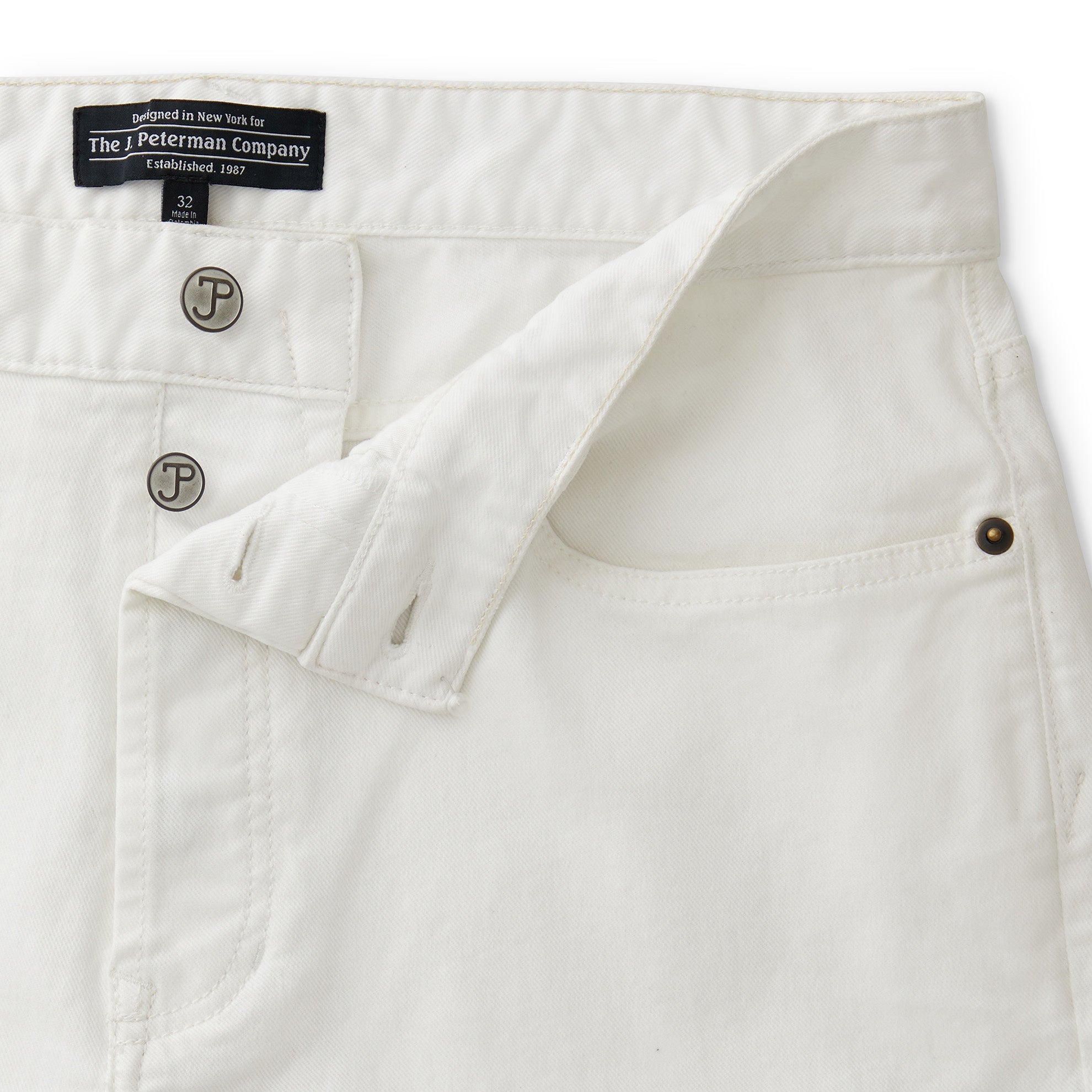 The J. Peterman Denim 5 - PocketWhite